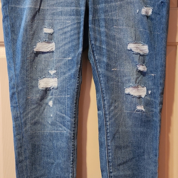 White House Black Market Denim - White House Black Market Girlfriend Distressed Blue Women's Jeans